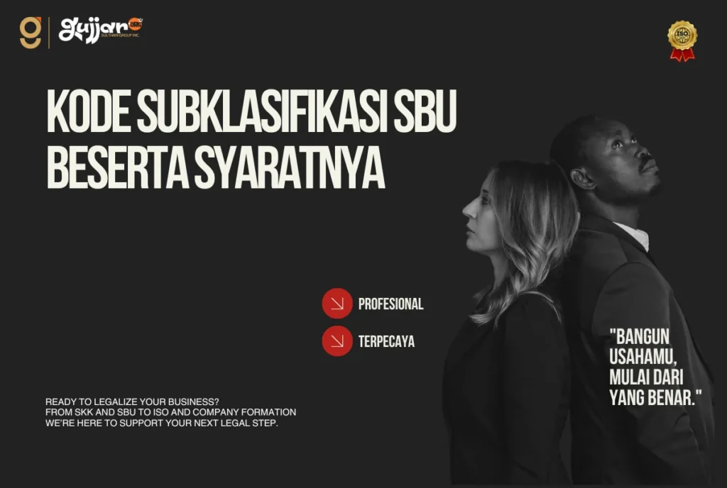 Kode Subklasifikasi SBU Beserta Syaratnya